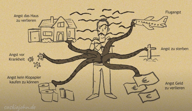 Existenzangst heftet sich an alles an - Grafik: Diana Köhne